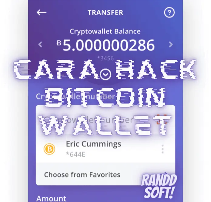 Cara Hack Bitcoin Wallet